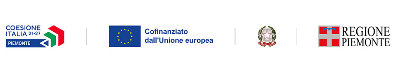 Coesione Italia 21-27 Piemonte, Cofinanziato dall’Unione europea, Repubblica Italiana, Regione Piemonte